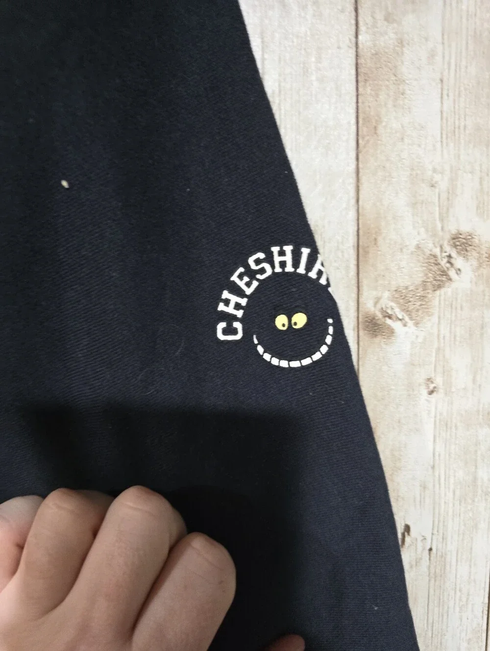 Vtg Y2K Disney Store Cheshire Cat Crewneck Sweatshirt Size XL